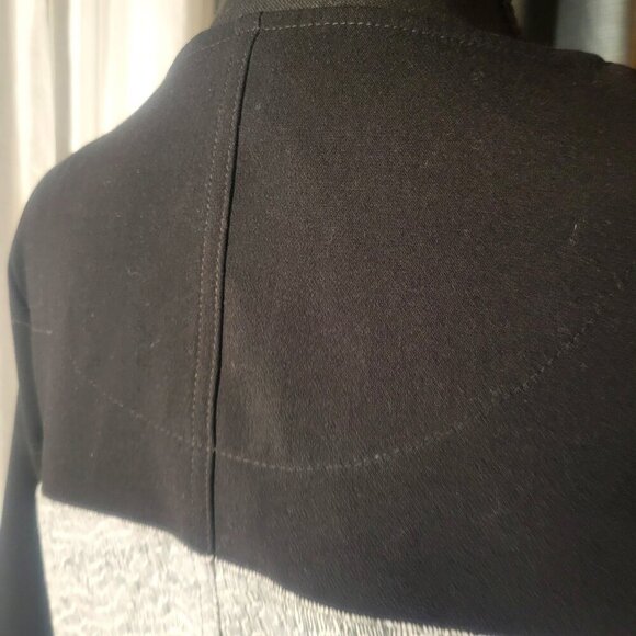 SKUNKFUNK Colorblock Black Upper/Gray w/Black Design Body Zip Front Dress - Sz 4 - Picture 5 of 15